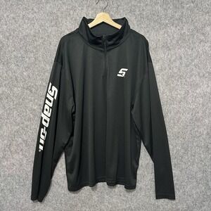 Snap-on Black Quarter Zip Pullover XXL Mechanic‎ Workwear Logo